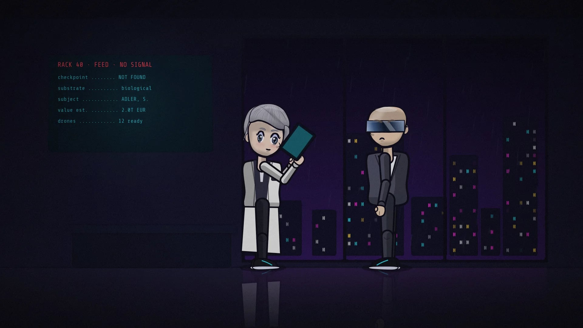 NOVACORE Systems, painted in the style of the series